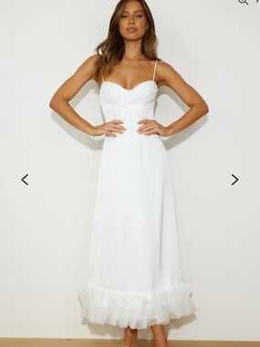 Angel Biba Buona Sera Hem Midi Dress
